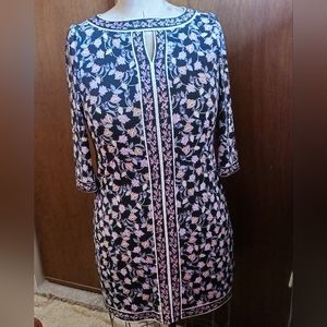 Stitch Fix Wisp Women's Black and Pink Sheath Dress Size 10P